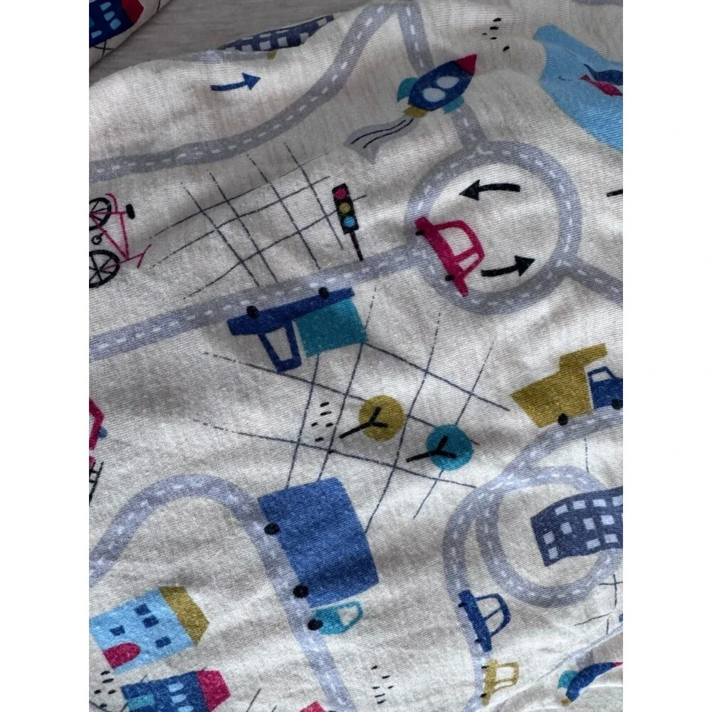 Little Sleepies crib sheet road trip